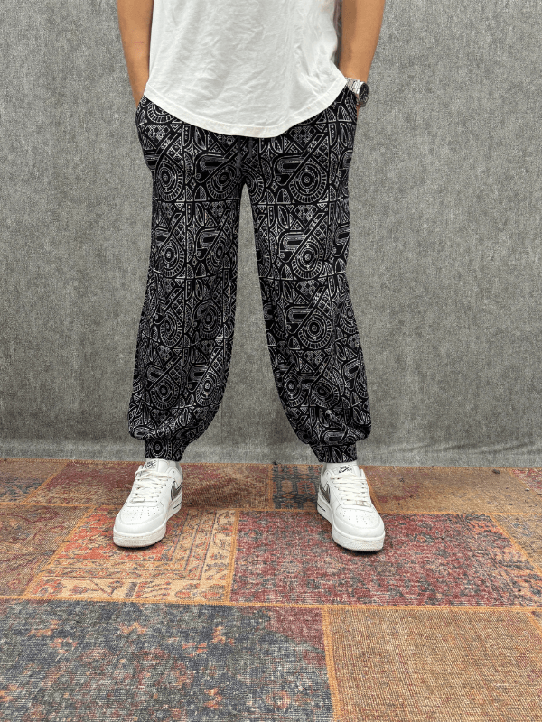 Beli Lastikli Desenli Jogger