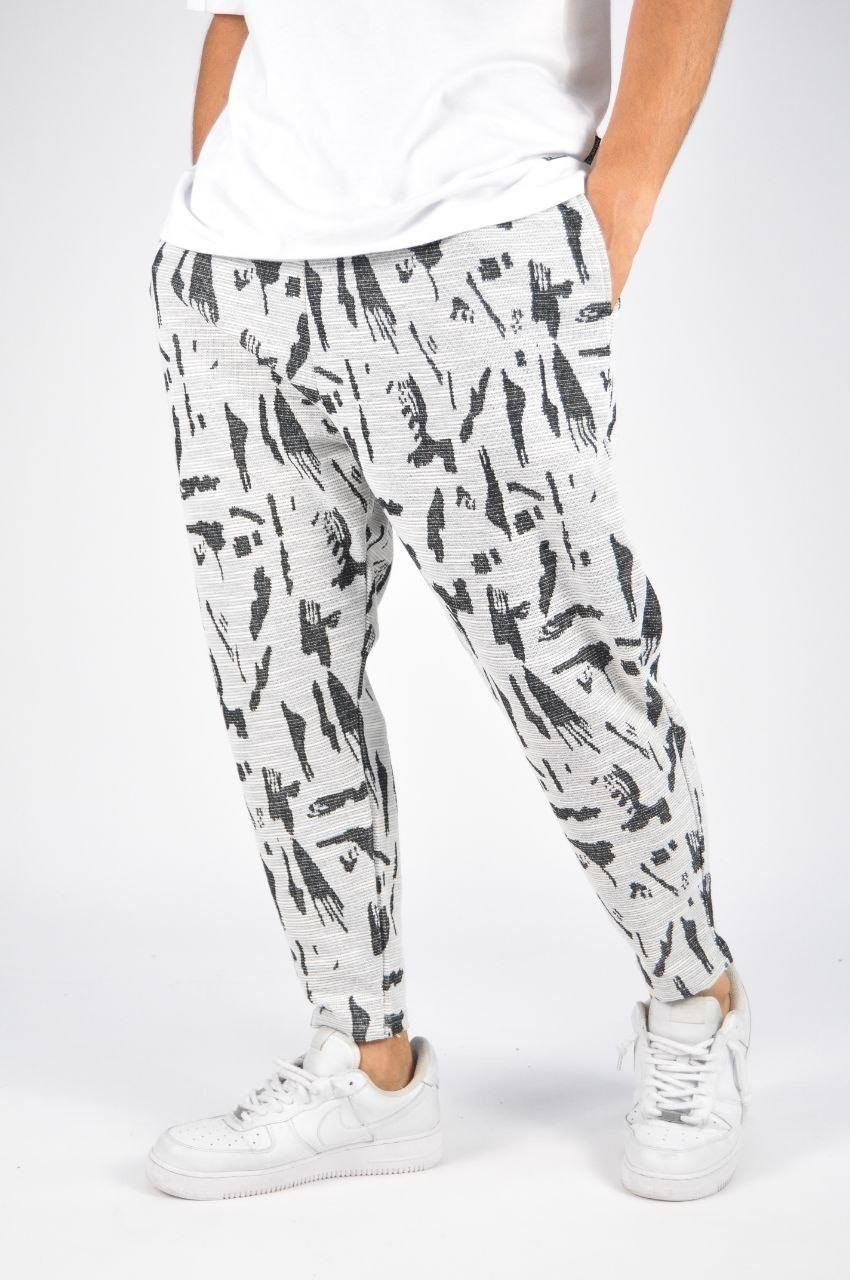 Belİ Lasitikli Bohem Desenli Jogger