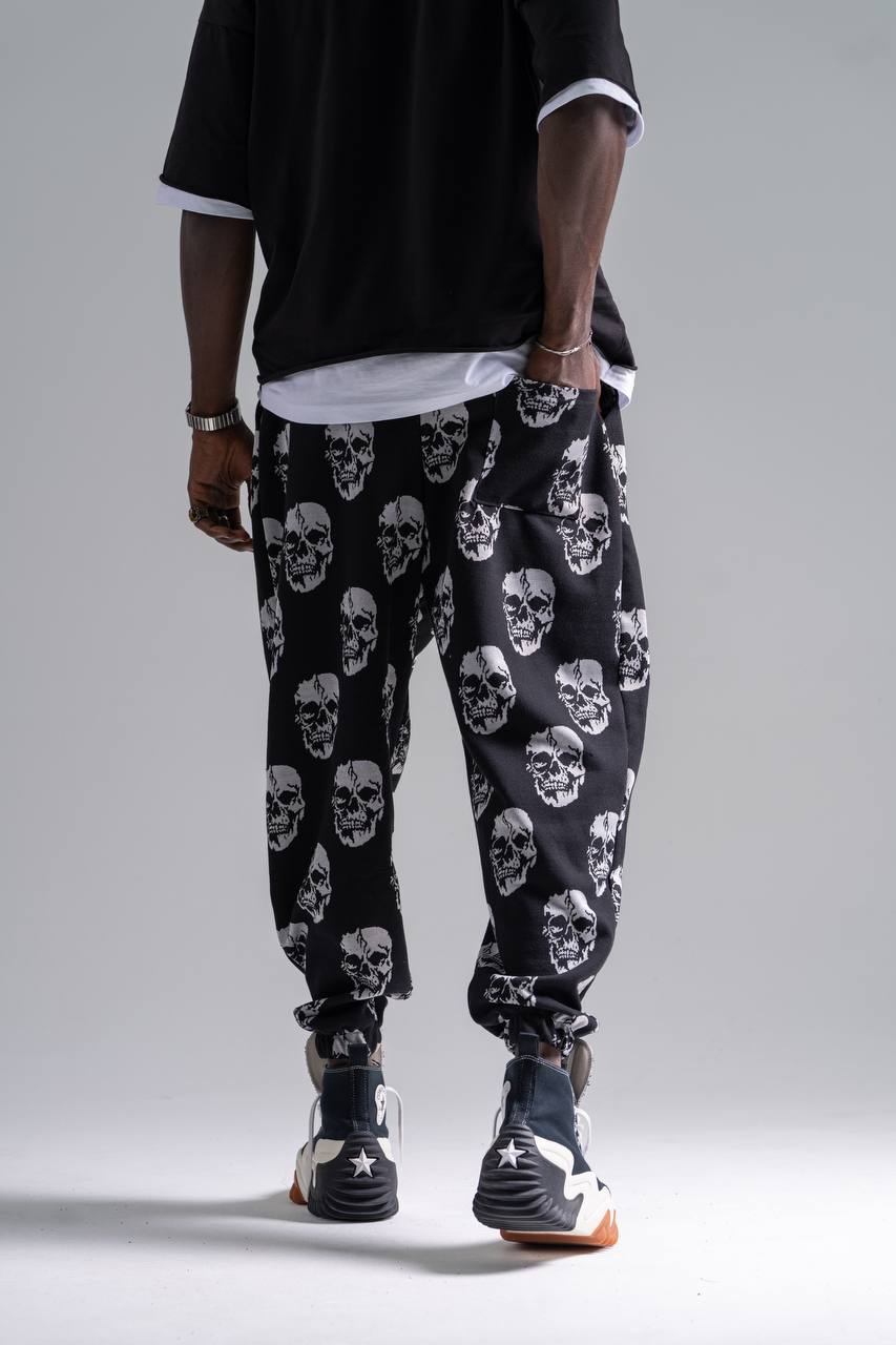  Beli Lastikli Desenli  Şalvar