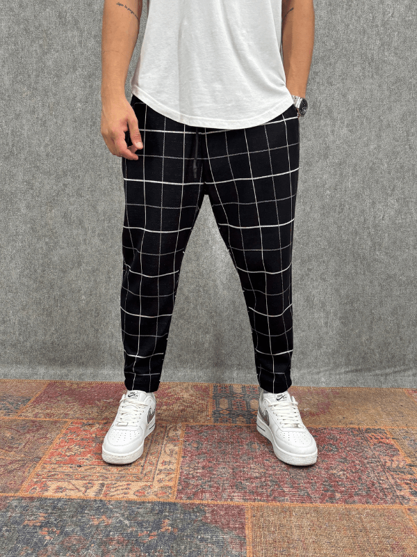 Beli Lastikli Bohem Desenli Baggy Pantolon