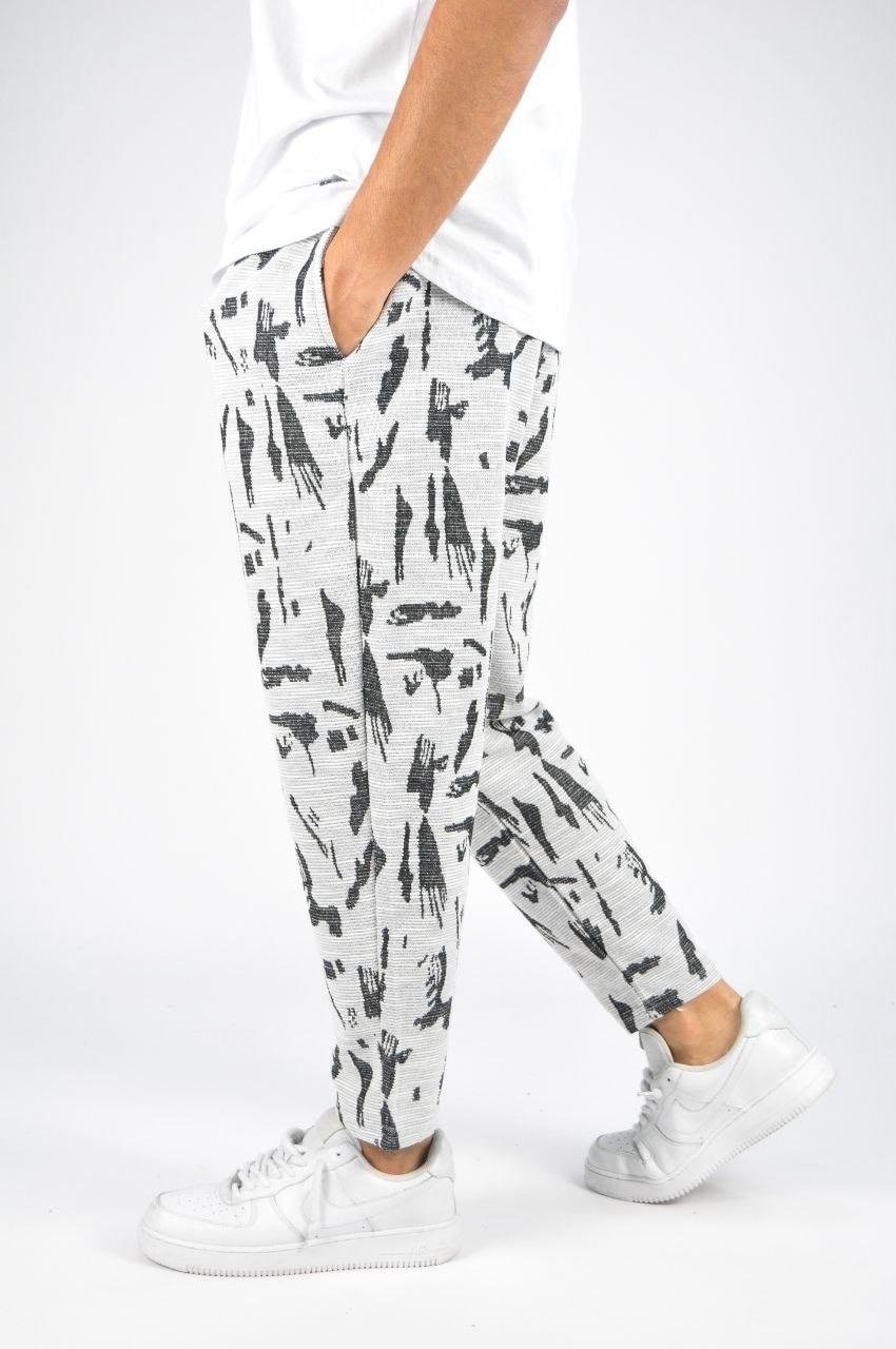 Belİ Lasitikli Bohem Desenli Jogger