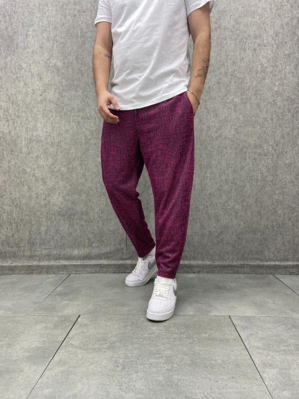Beli Lastikli Nokta Desenli Baggy Pantolon