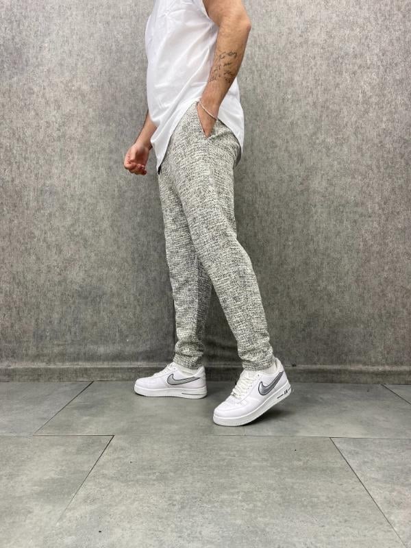 Beli Lastikli Nokta Desen Baggy Pantolon