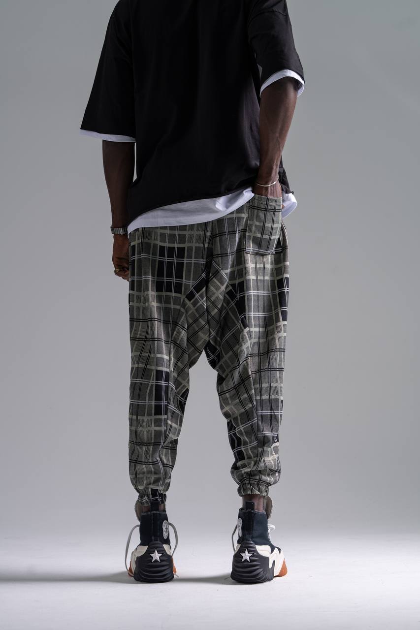  Beli Lastikli Desenli  Şalvar