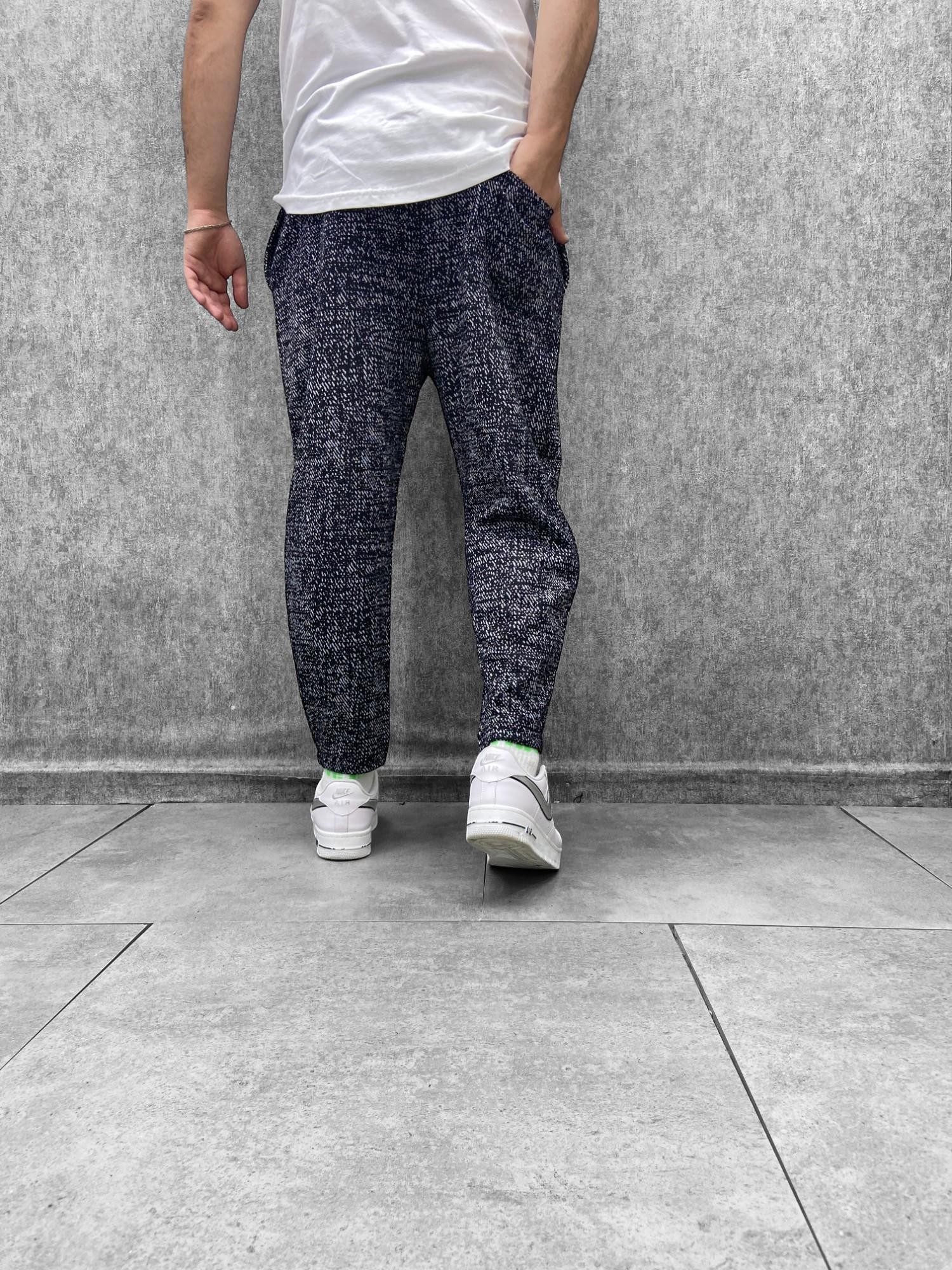 Beli Lastikli Düz Paça Kırçıllı Baggy Pantolon