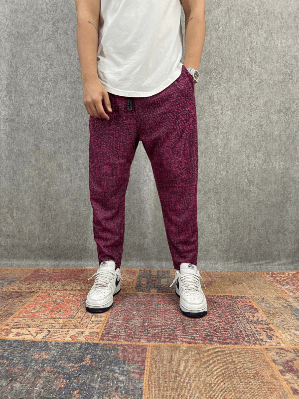 Beli Lastikli Nokta Desenli Bohem Baggy Pantolon