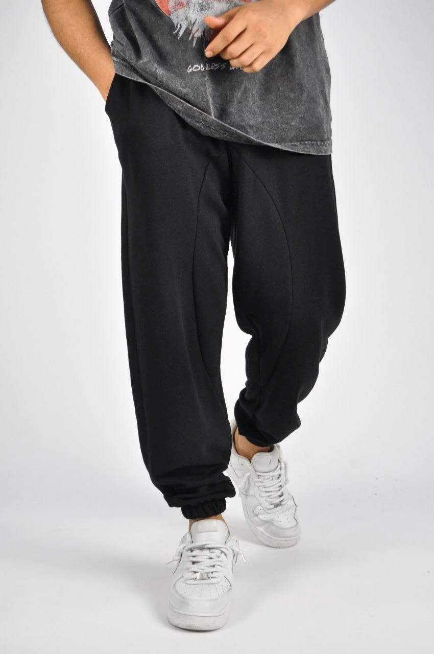 Beli Lastikli Siyah Jogger
