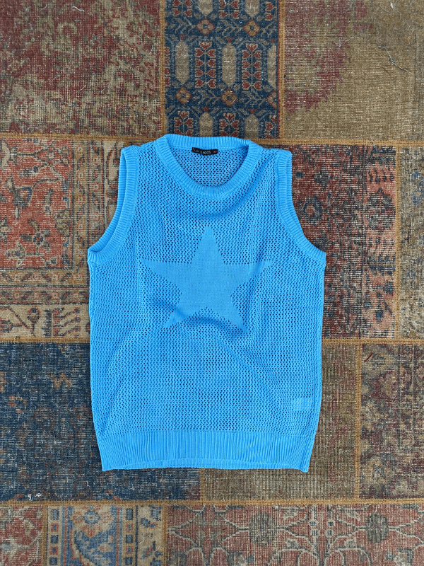 Oversize Triko Mavi Atlet