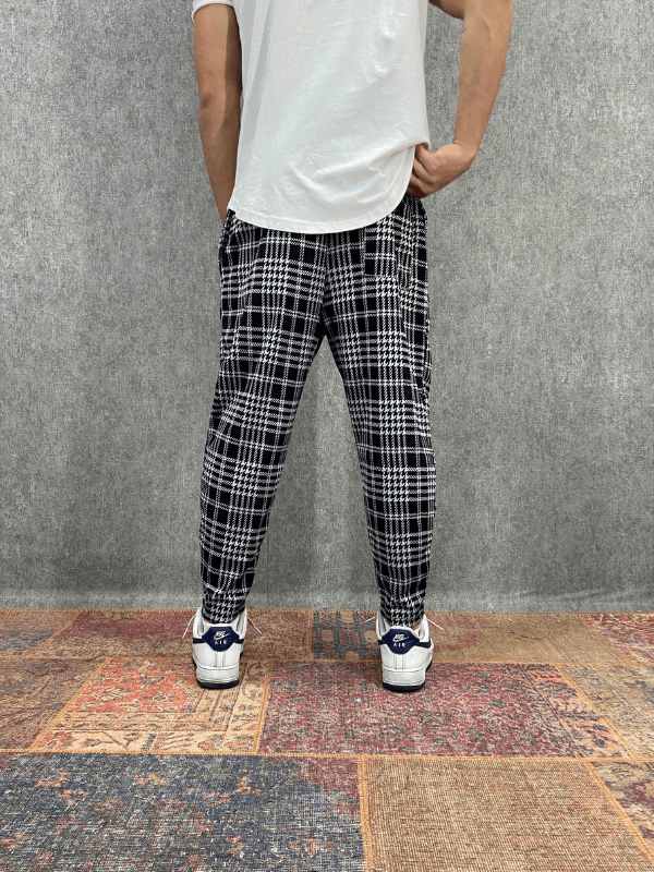 Beli Lastikli Desenli Bohem Baggy Pantolon