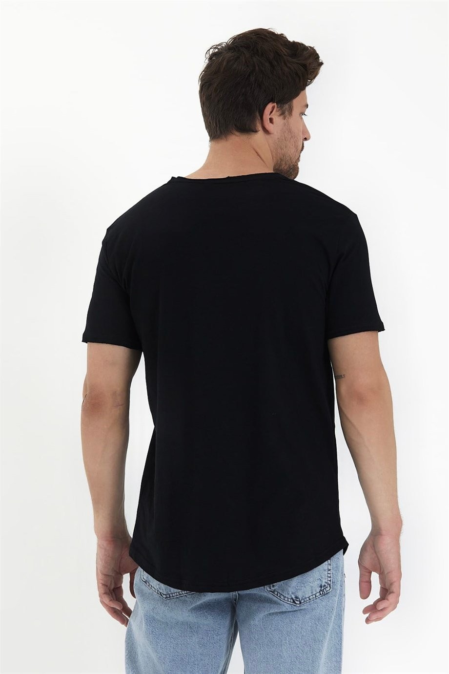 Oversize Oval Kesim Pamuklu Tshirt