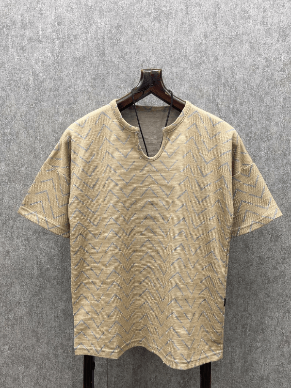 Oversize Bohem Desenli T-Shirt
