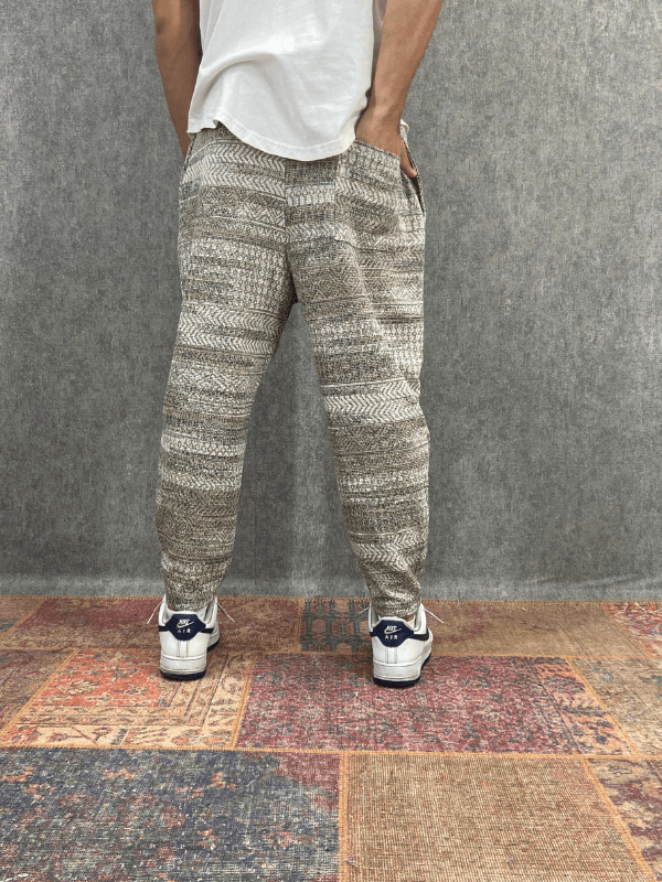 Beli Lastikli Pamuklu Bohem Baggy Pantolon