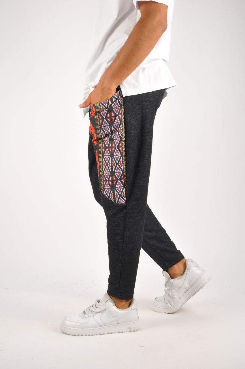 Beli Lastikli Bilek Paça Baggy Bohem Pantolon