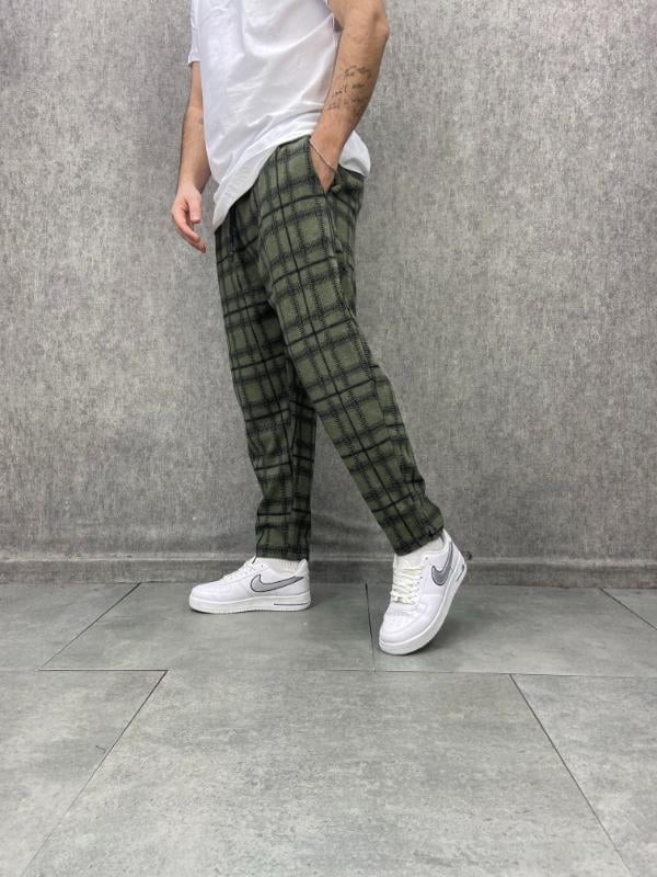 Beli Lastikli Desenli Baggy Pantolon