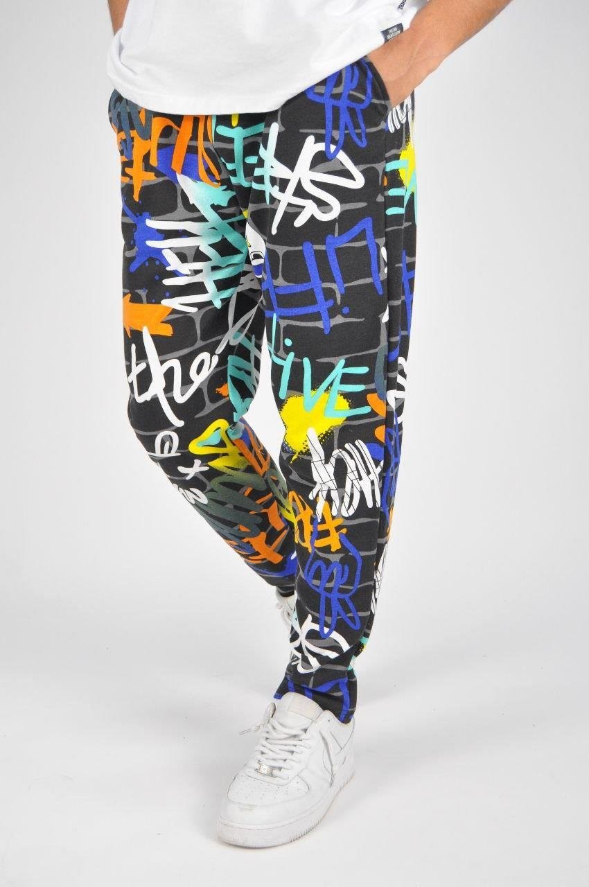 Belİ Lasitikli Bohem Desenli Jogger