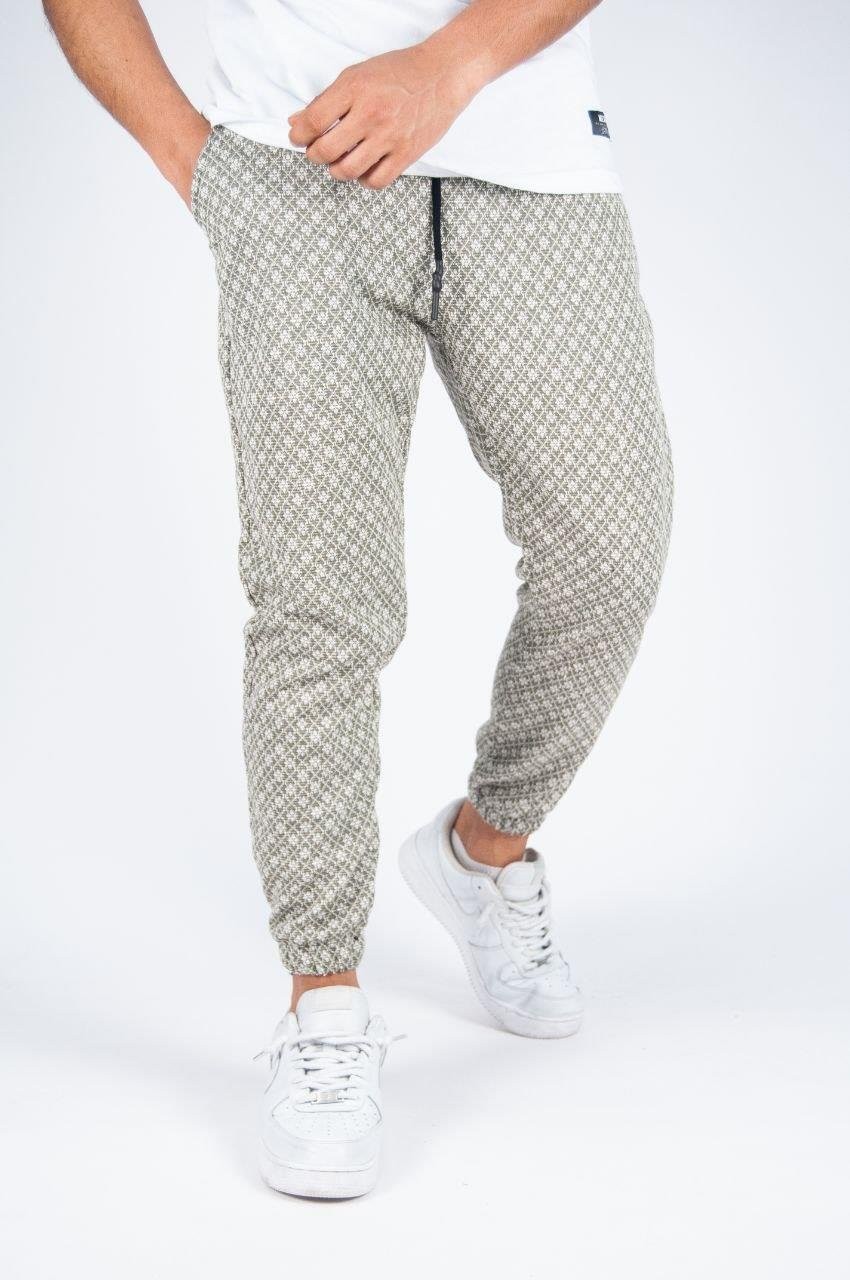Bel ve Paça Lasitikli Bohem Desenli Jogger