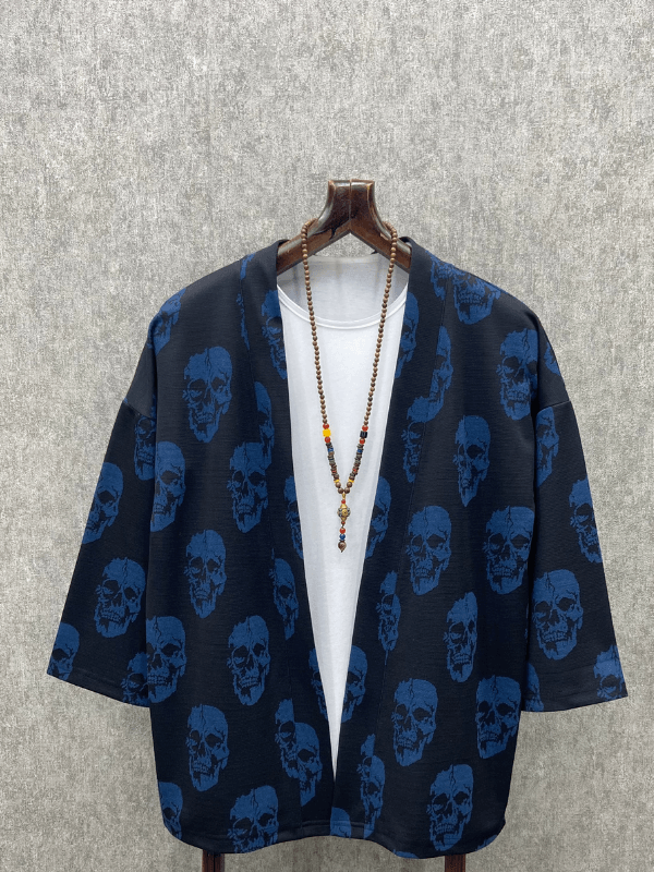 Oversize Bohem Desenli Kimono