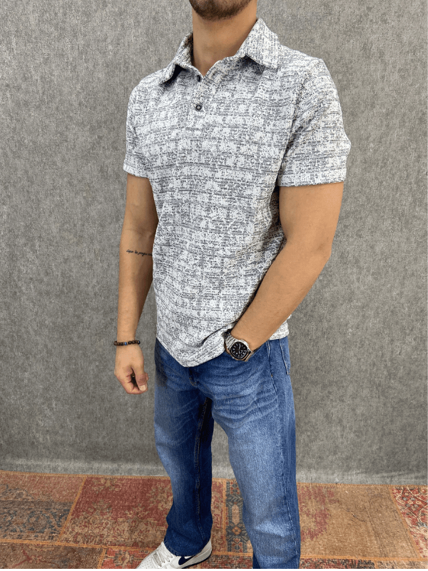 Regular Desenli Polo Tshirt