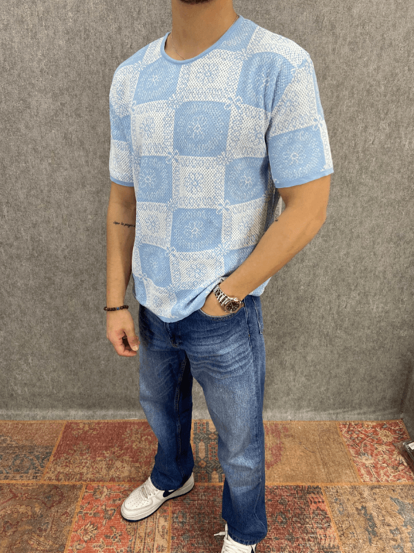 Oversize Bohem Desenli Triko Tshirt 