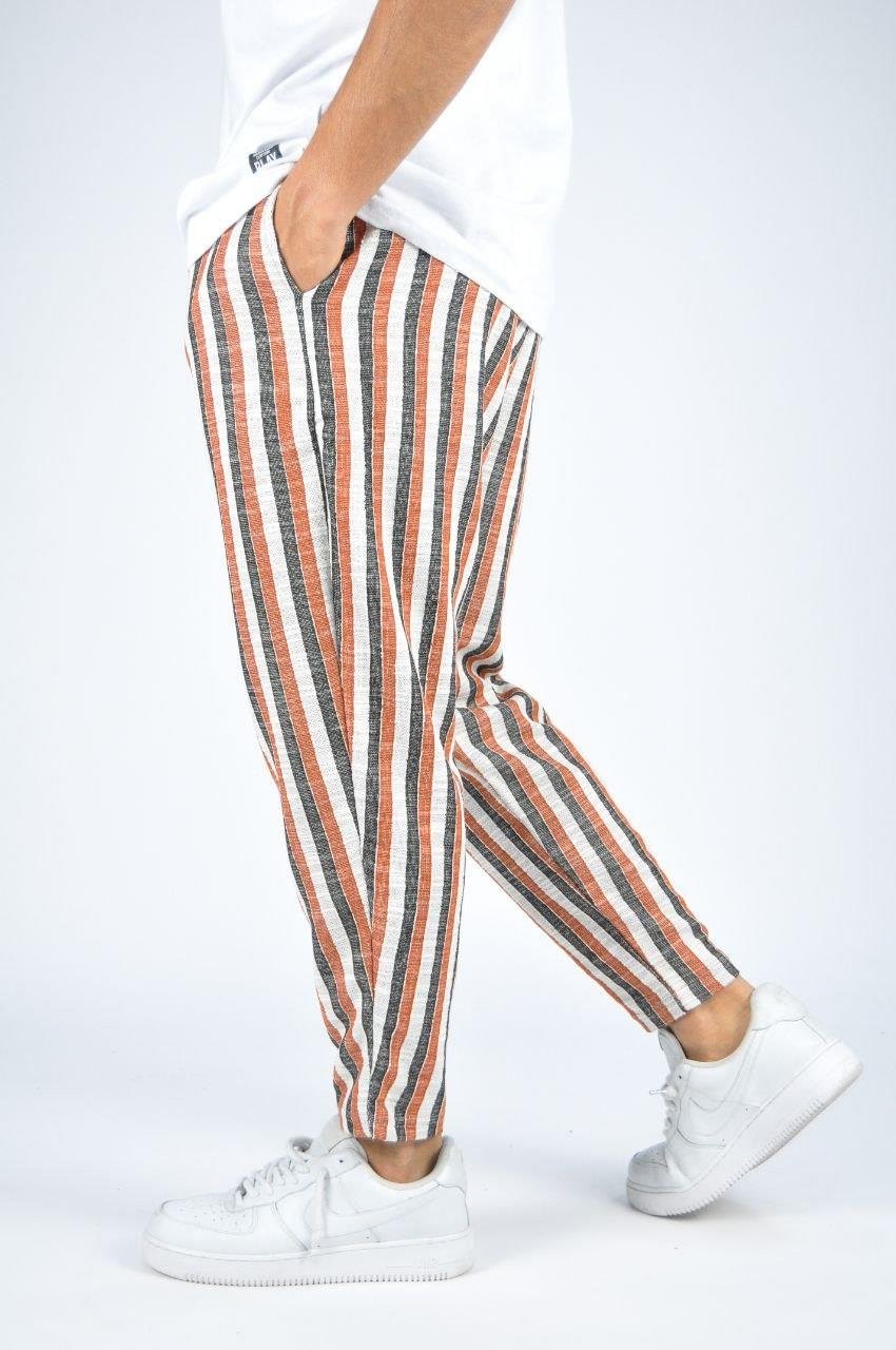 Belİ Lastikli Bohem Desenli Jogger