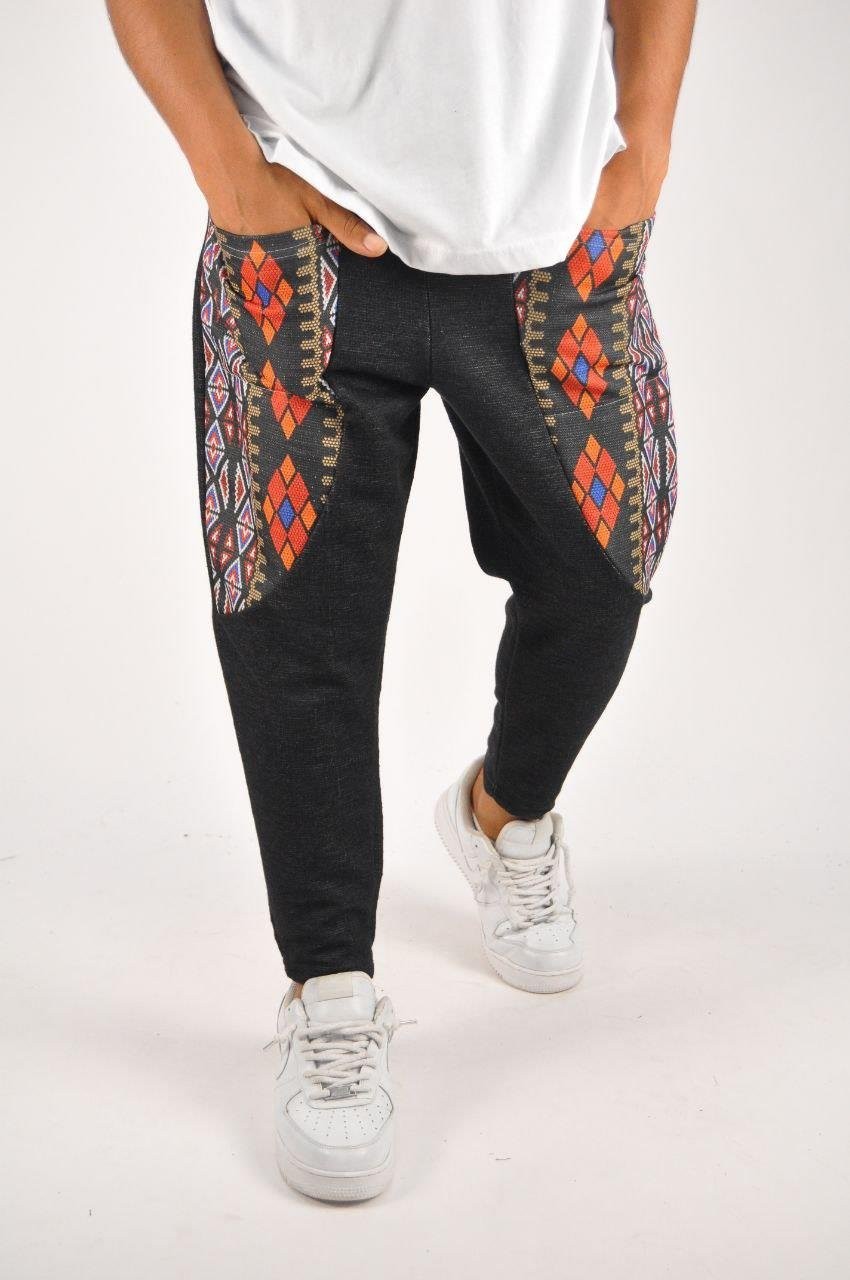 Beli Lastikli Bilek Paça Baggy Bohem Pantolon