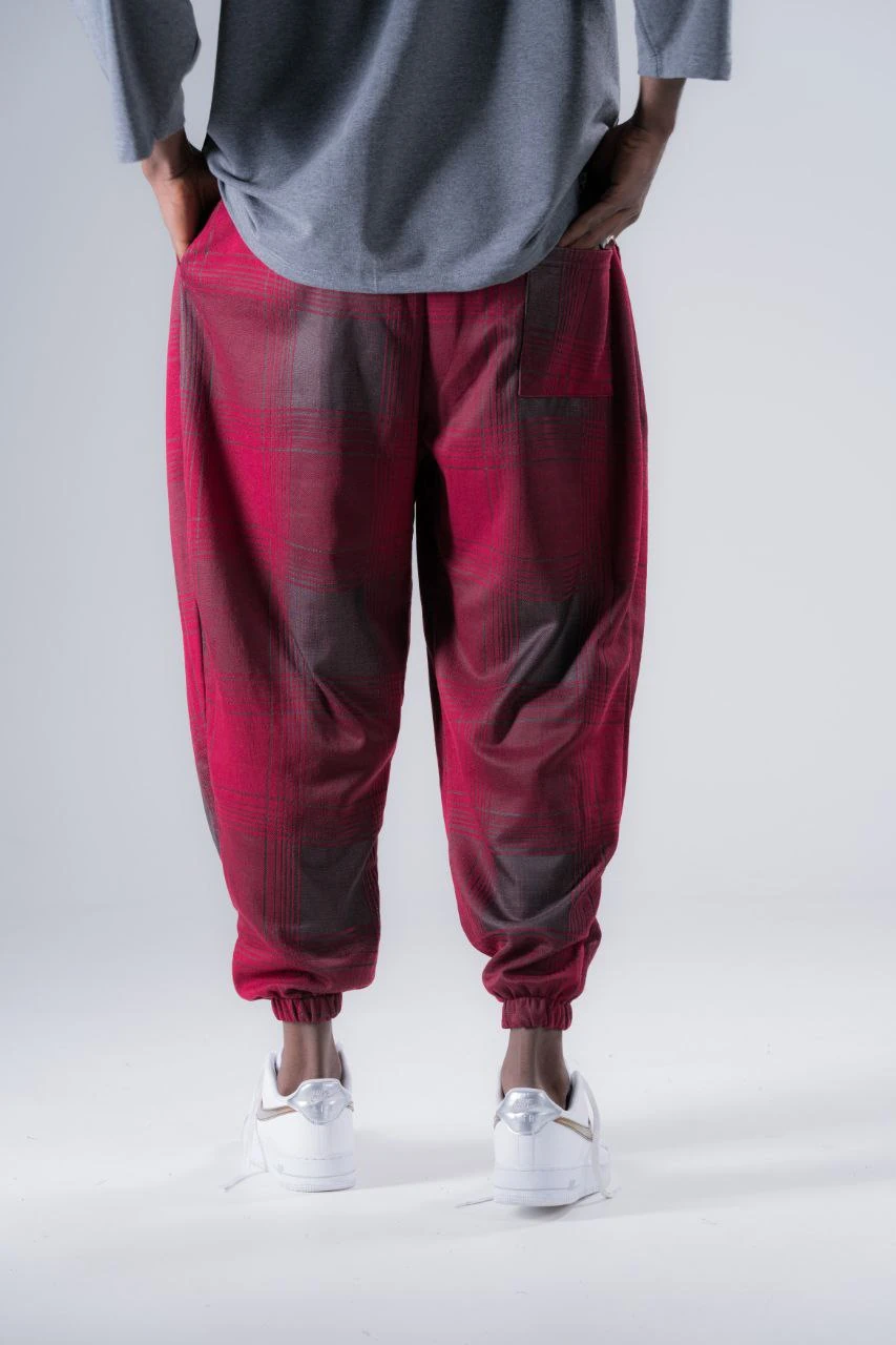  Beli Lastikli Desenli  Şalvar