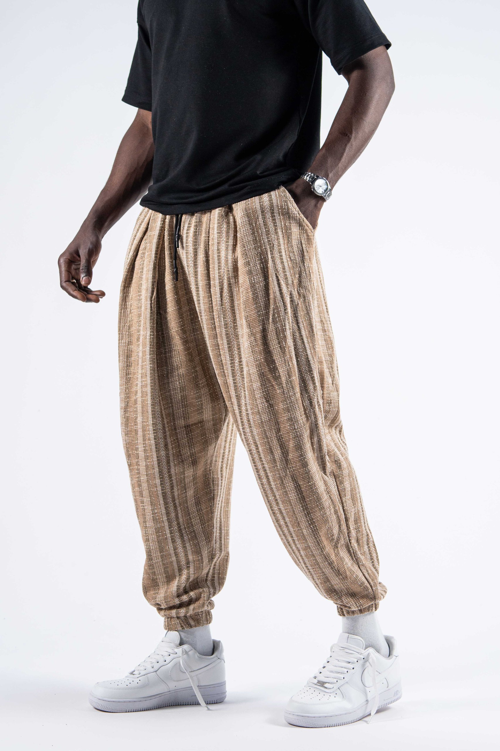  Beli Lastikli Desenli  Şalvar