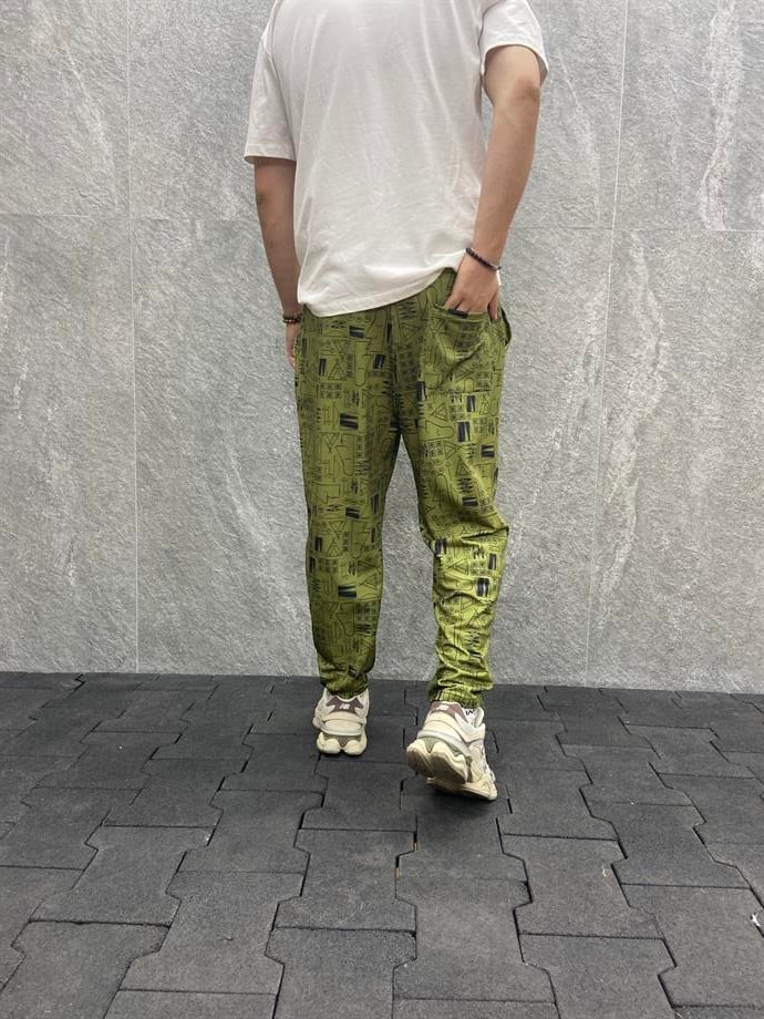 Rahat Kalıp Beli Lastikli Baggy Pantolon