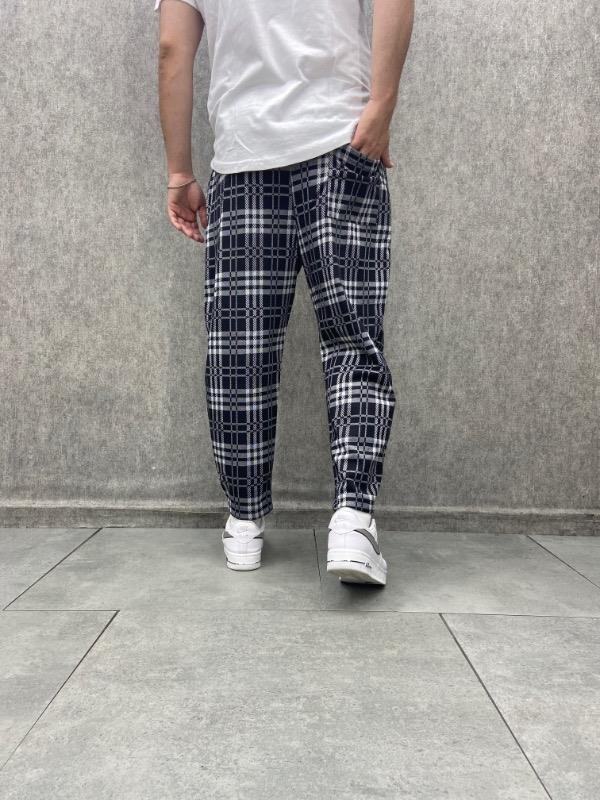 Beli Lastikli Bohem Baggy Desenli Pantolon