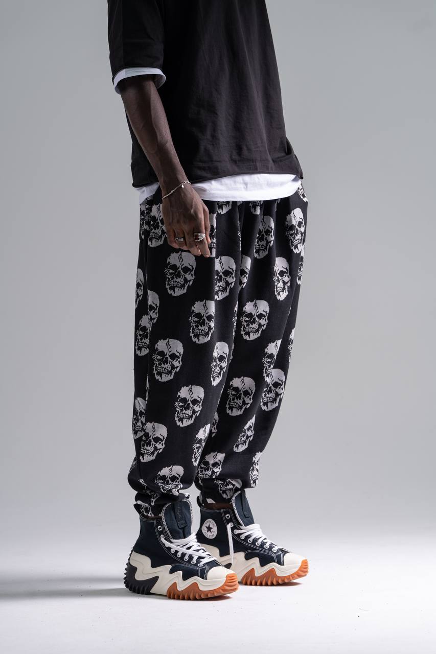  Beli Lastikli Desenli  Şalvar