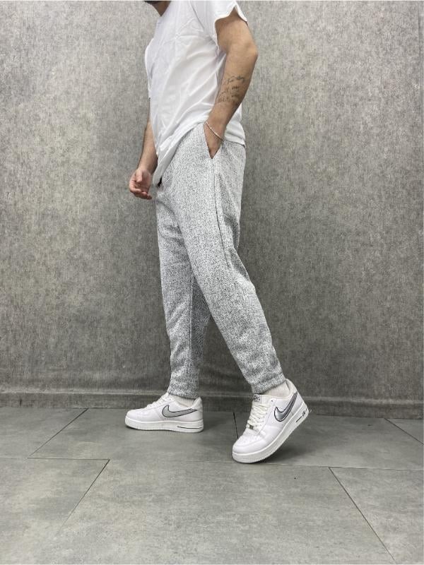 Beli Lastikli Nokta Desen Baggy Pantolon