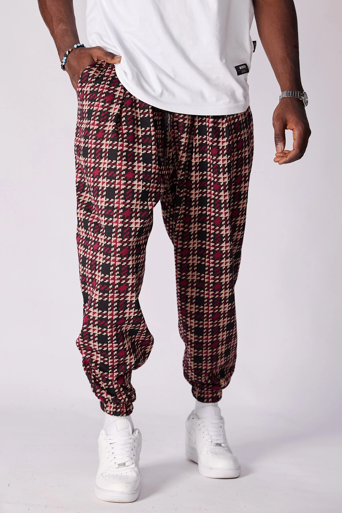  Beli Lastikli Desenli  Şalvar