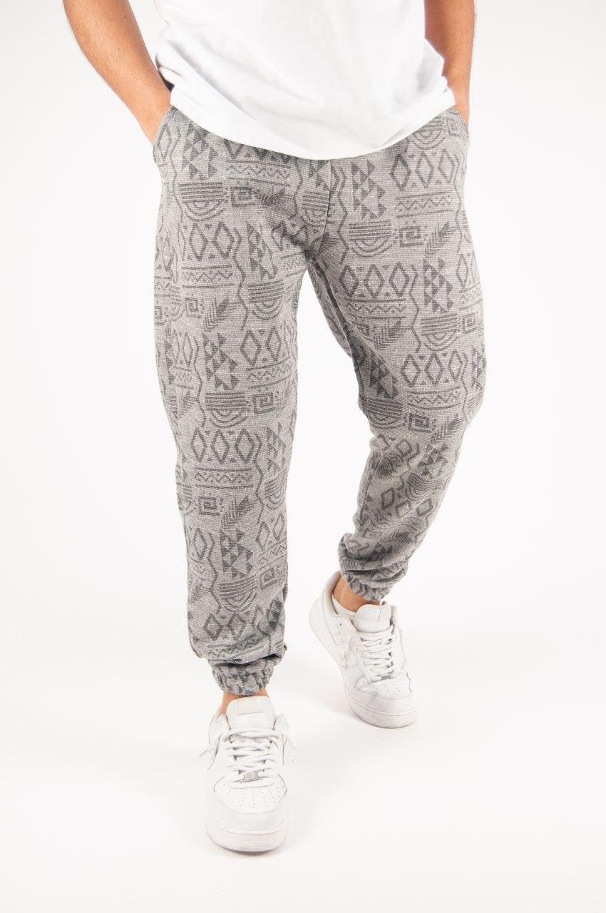 Bel ve Paça Lasitikli Bohem Desenli Jogger