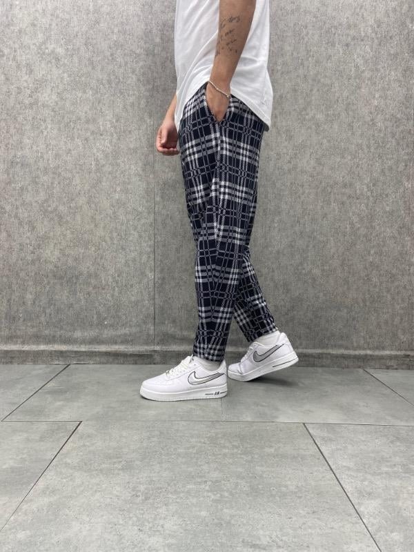 Beli Lastikli Bohem Baggy Desenli Pantolon