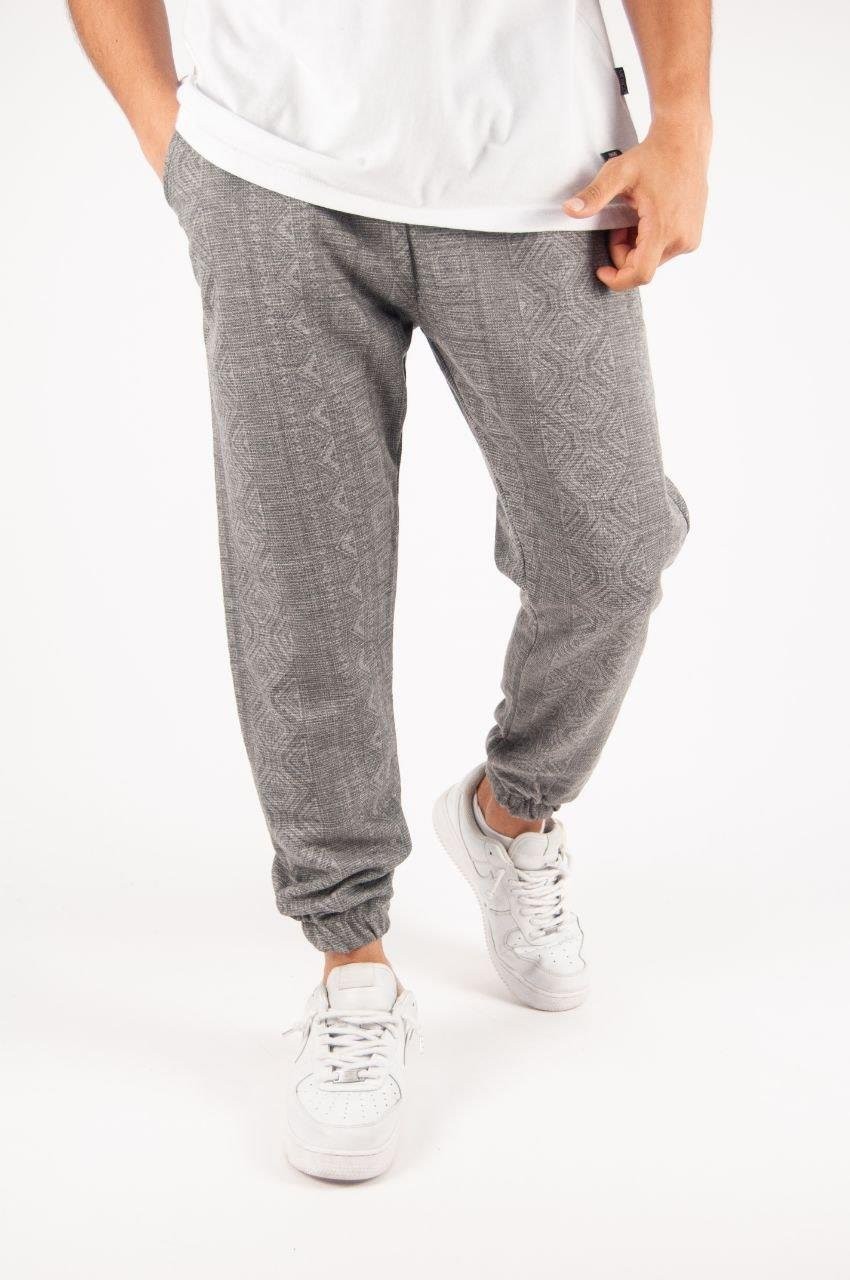 Beli Lastikli Aztek Desenli Jogger