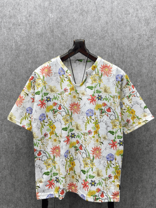 Oversize Bohem Desenli T-Shirt