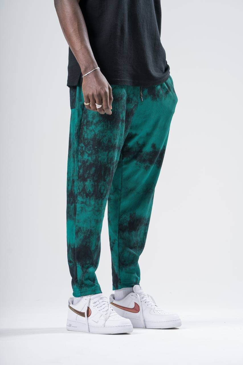Batik Yıkamalı Beli Lastikli Baggy Pantolon