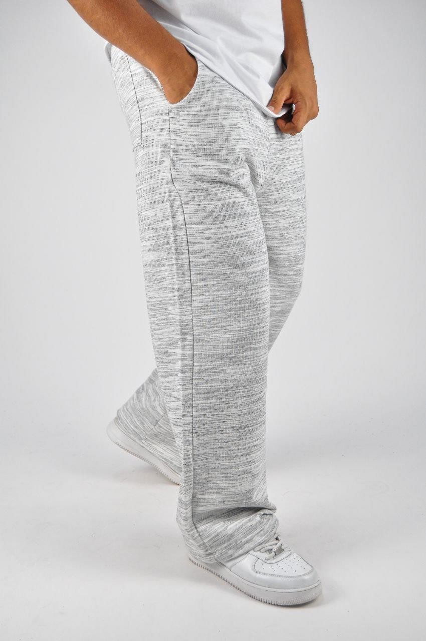 Beli Lastikli Paça Stoperli Flamlı Pamuklu Baggy Pantolon