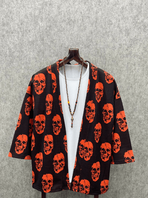 Oversize Bohem Desenli Kimono