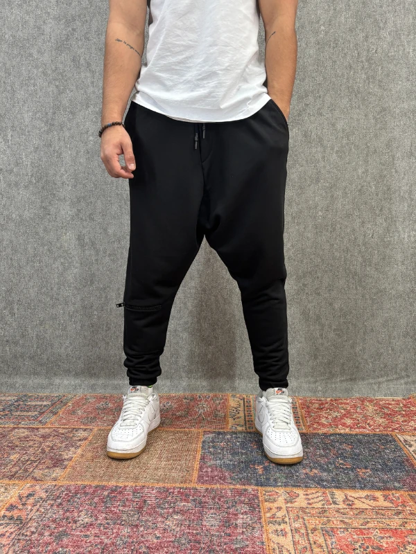 Beli Lastikli Siyah Jogger