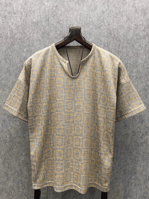 Oversize Bohem Desenli T-Shirt