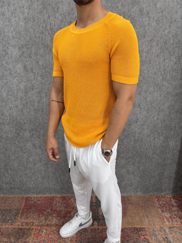 Oversize Sarı Triko 