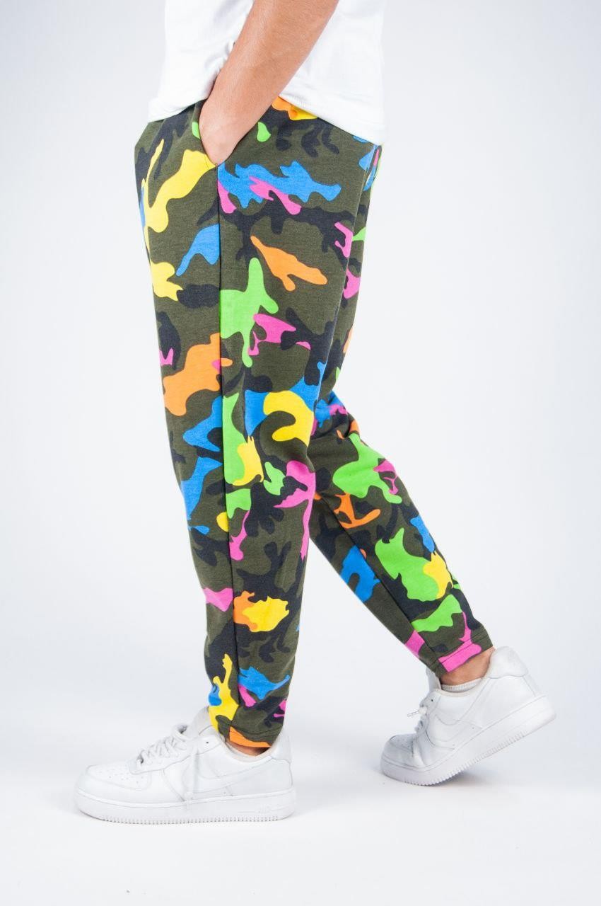 Beli Lastikli Desenli Baggy Pantolon