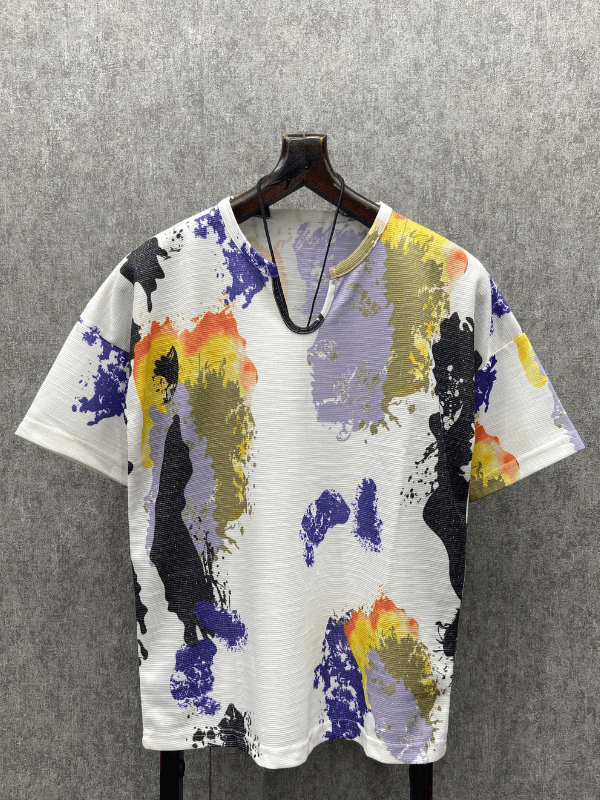 Oversize Bohem Desenli T-Shirt