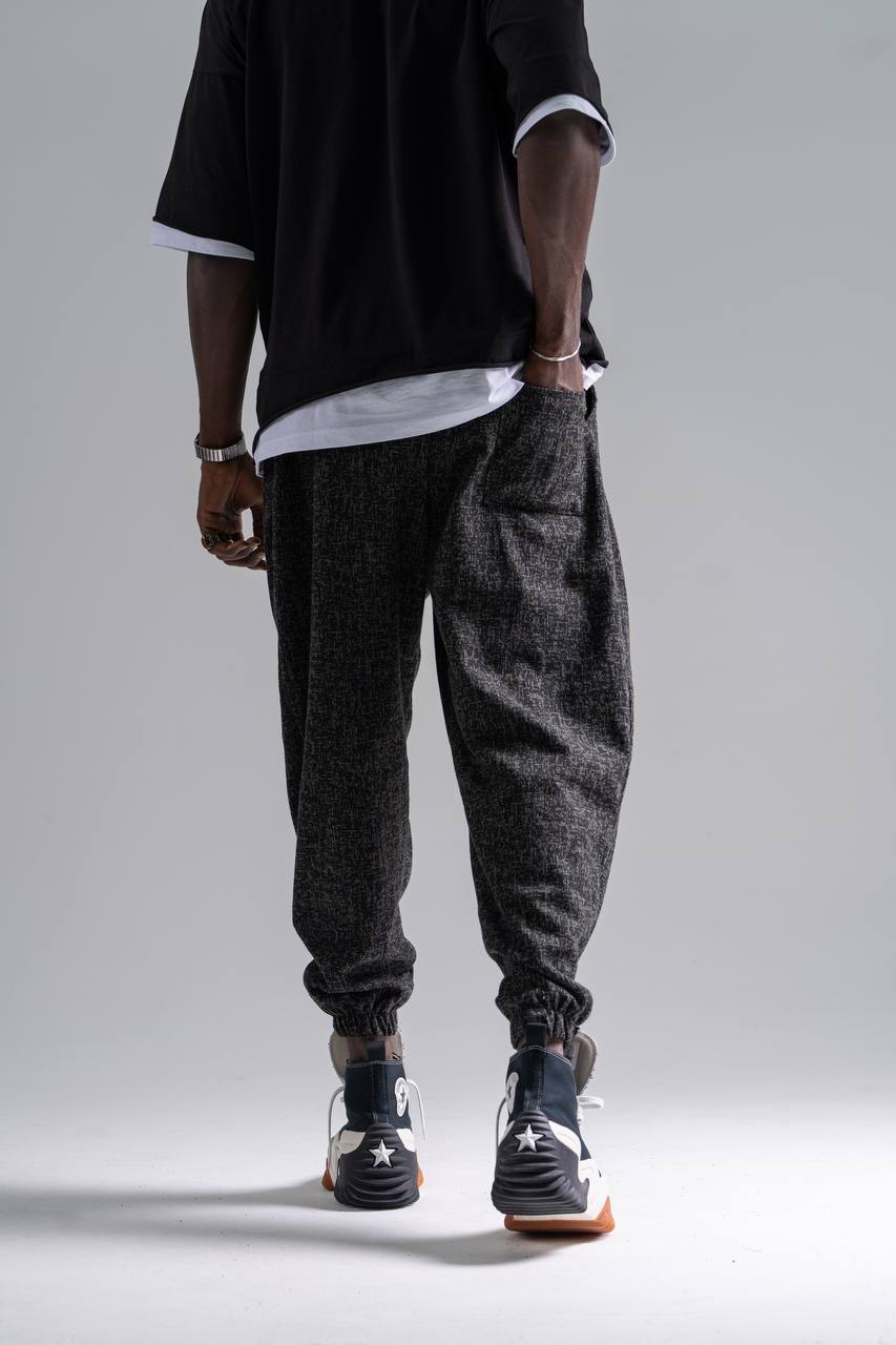  Beli Lastikli Desenli  Şalvar