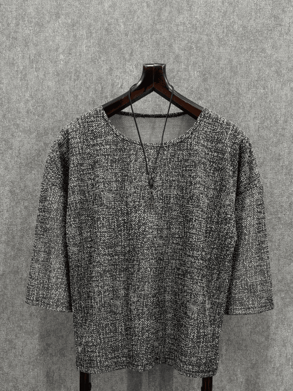 Oversize Nokta Desenli  Fakir Kol Tshirt