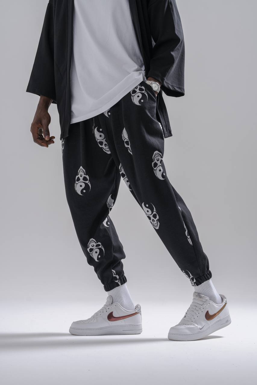  Beli Lastikli Desenli  Şalvar