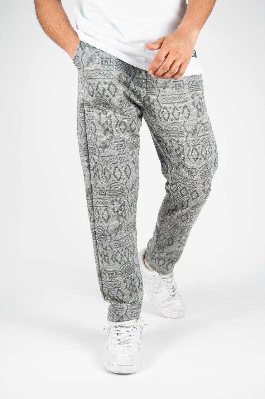 Belİ Lasitikli Bohem Desenli Jogger