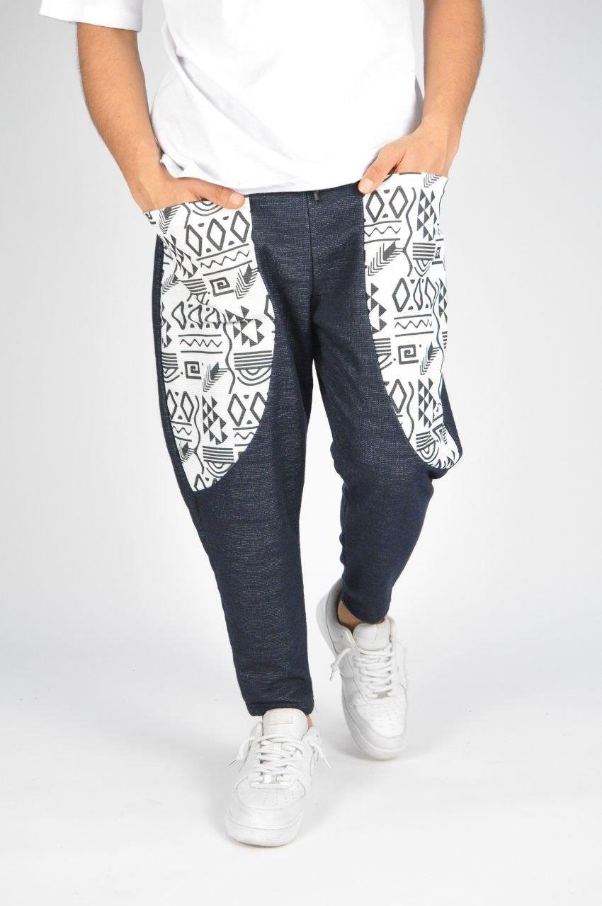 Beli Lastikli Bilek Paça Baggy Bohem Pantolon