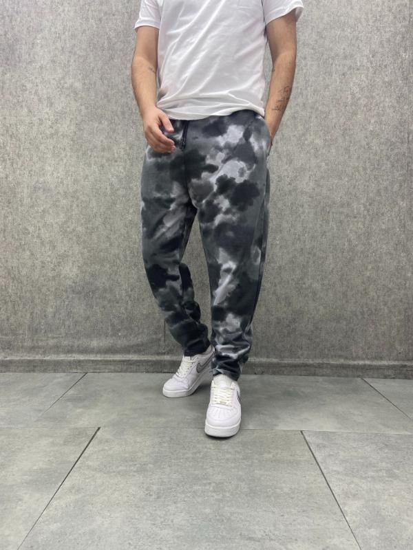 Beli Lastikli Desenli Baggy Pantolon